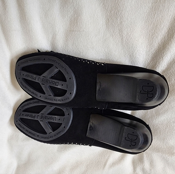 Donald J. Pliner Polly Black Suede Ballet Slip On Designer Luxury Low Heels - Picture 5 of 14